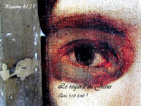 Le regard de Jésus ! bonjour