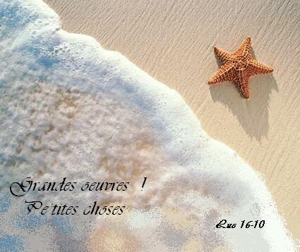 grandes oeuvres !  Petites choses bonjour