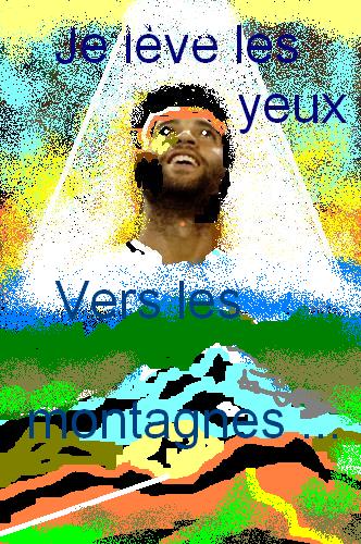 Je lève les yeux  bonjour bienvenue