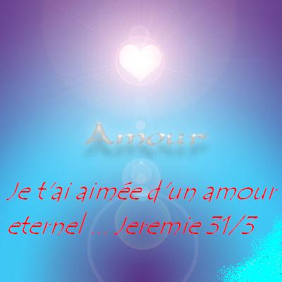 Je t'ai aimée d'un amour eternel BIenvenue