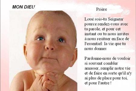 prière  bonjour
