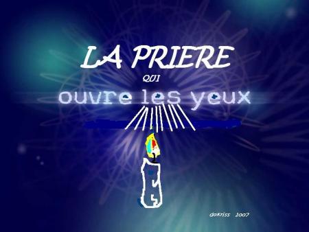 La prière qui ouvre les yeux . bonjour