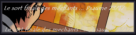 Le sort finale des méchants  bonjour