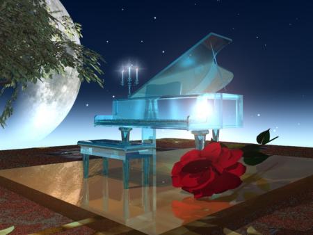 Une mélodie d'Amour sur un piano Magique