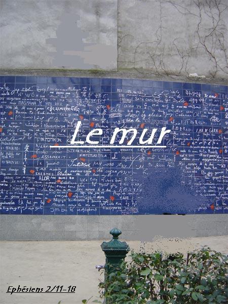  Le mur  bonjour 